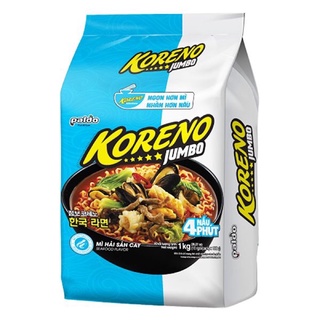 Lô 10 Gói Mì Koreno Jumbo Vị Hải Sản Cay 1KG
