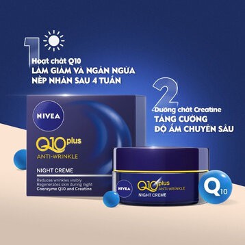 Kem dưỡng da làm giảm vết nhăn Nivea Q10 Plus - Hàng Chính Hãng