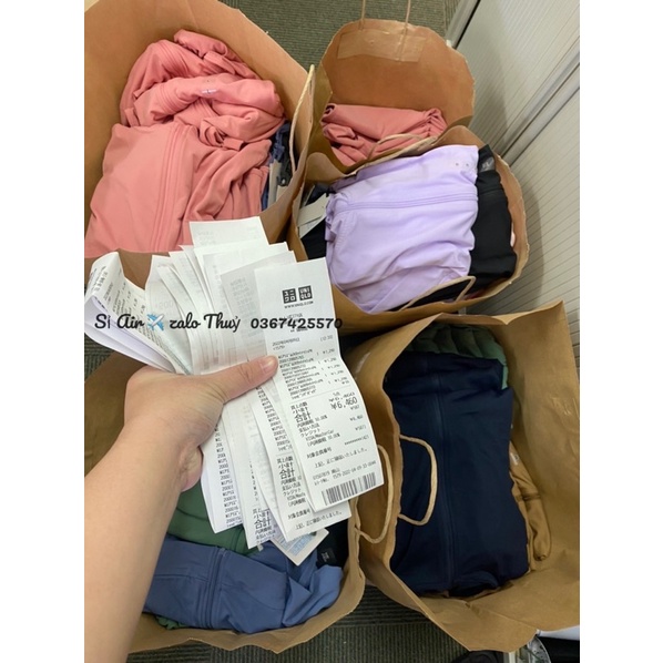 ( Bill siêu thị ) Áo chống nắng Uniqlo thun lạnh chống tia UV