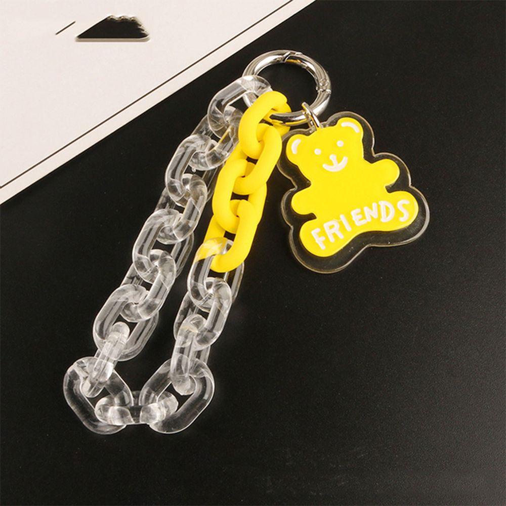Móc Khóa Dây Xích Dạng Hở Trong Suốt Trang Trí Túi Xách / Balo