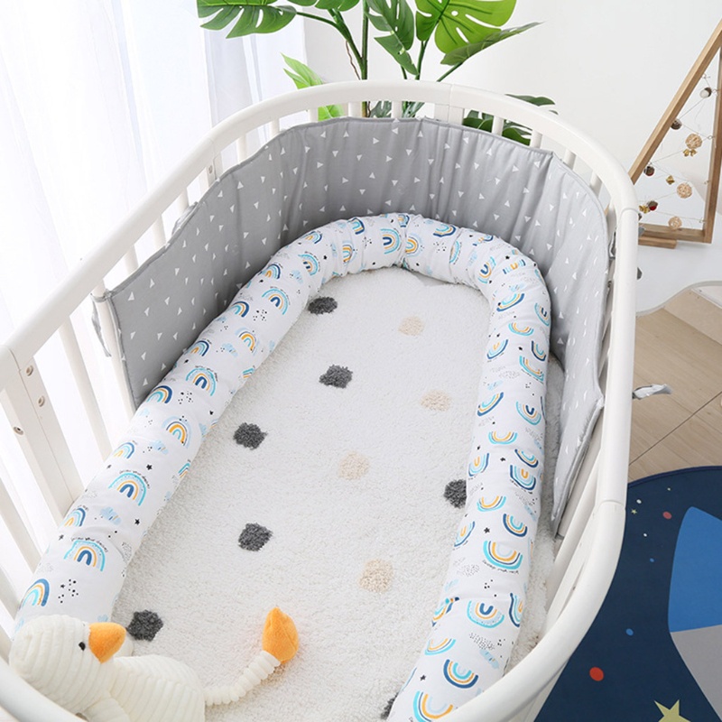 Gối Chắn Cũi Em Bé Chất Liệu Cotton Mềm Mại Tiện Dụng