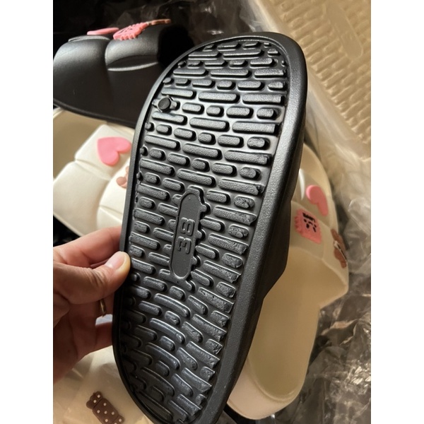 Dép bánh mỳ quai ngang Dán ICON hình em bé siêu dễ thương