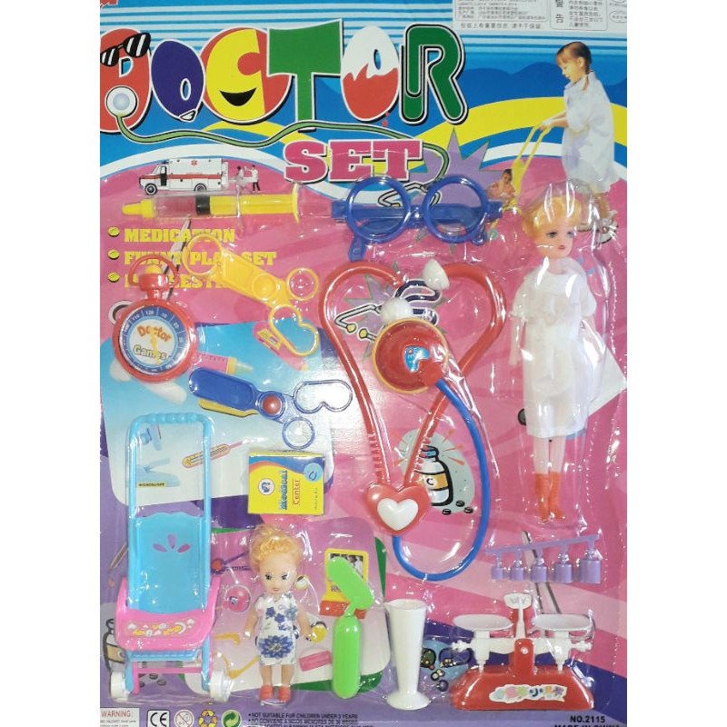 Sét Bộ đồ chơi Bé tập làm Bác Sĩ loại lớn bằng nhựa