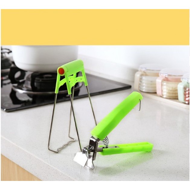 KMM - Bộ dụng cụ kẹp gắp đồ nóng 2 món có tay cầm tiện ích, chống nóng an toàn