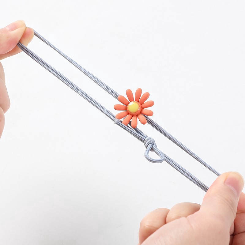 Dây buộc tóc thiết kế hoa cúc xinh xắn cho nữ