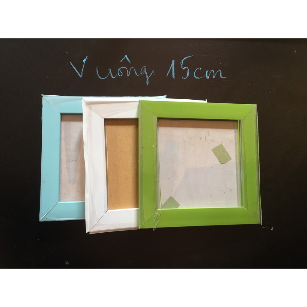 KHUNG ẢNH VUÔNG ĐỦ SIZE 15x15, 20x20,30x30cm, mặt mica dầy sáng bóng bảo hành gẫy vỡ