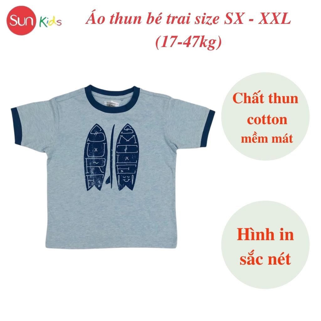 Áo thun bé trai xuất xịn, áo phông cho bé trai, chất cotton, size SX-XXL,  - SUNKIDS