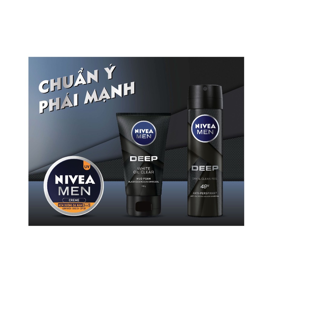 Hộp quà Nivea Men phiên bản đặc biệt tặng kèm Bình lắc thể thao | BigBuy360 - bigbuy360.vn