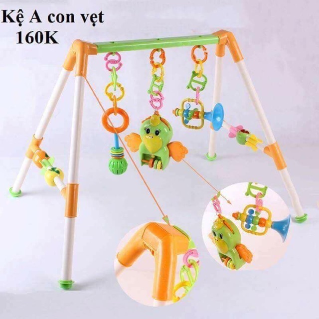 Kệ con vẹt chữ A cho bé
