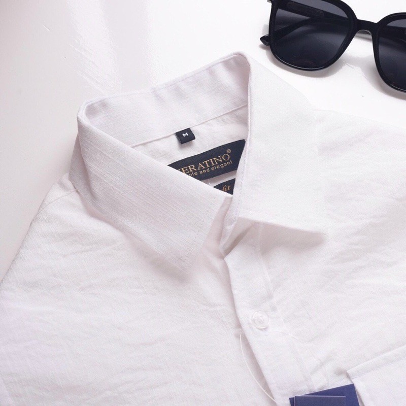 𝐂𝐇𝐀̂́𝐓 𝐕𝐀̉𝐈 𝐂𝐇𝐔𝐀̂̉𝐍 𝐒𝐇𝐎𝐏 Áo Sơ Mi Nam Vải Đũi Mặc Mát Thoải Mái | BigBuy360 - bigbuy360.vn