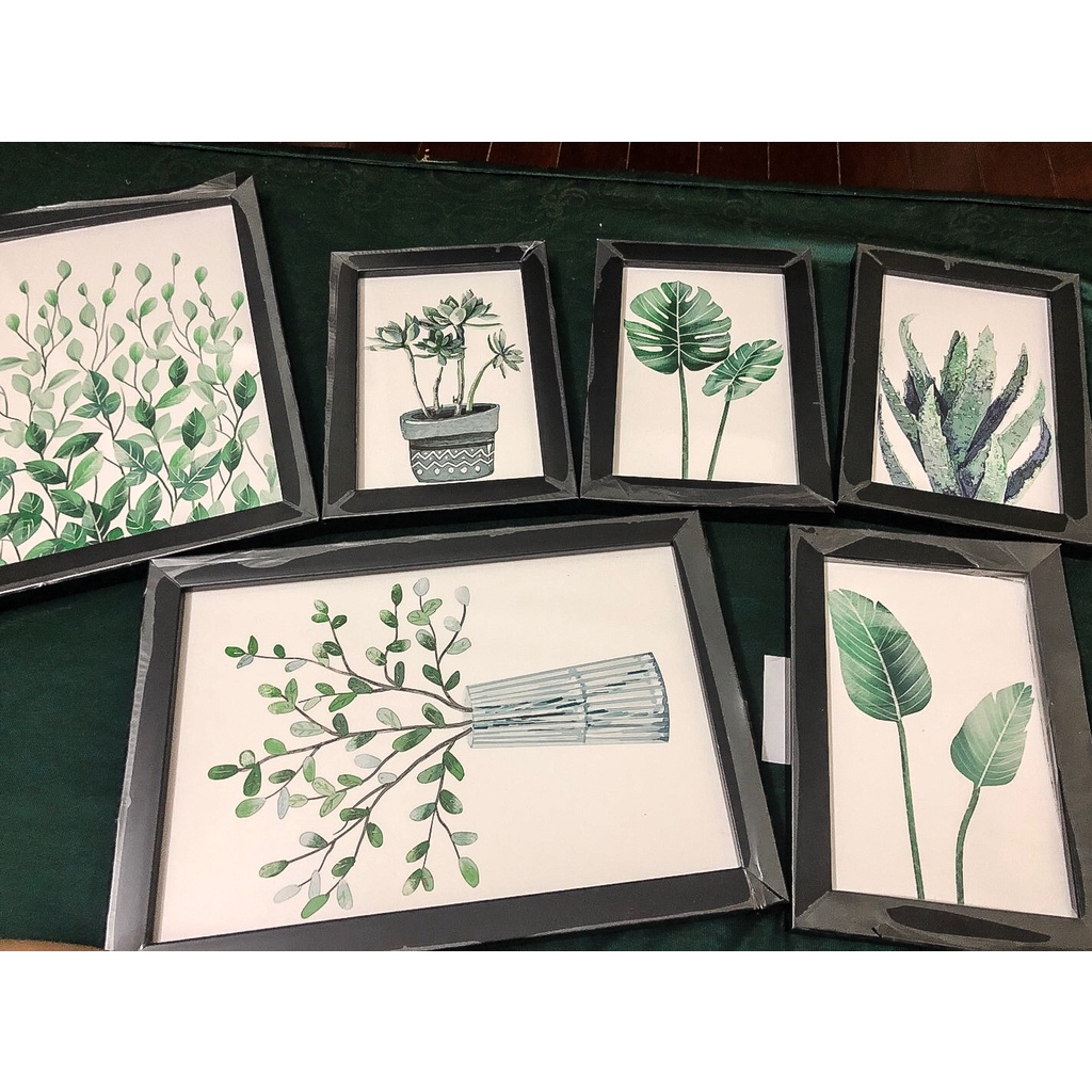 BỘ 6 TRANH TREO TƯỜNG SCADINAVIAN ĐÃ CÓ KHUNG