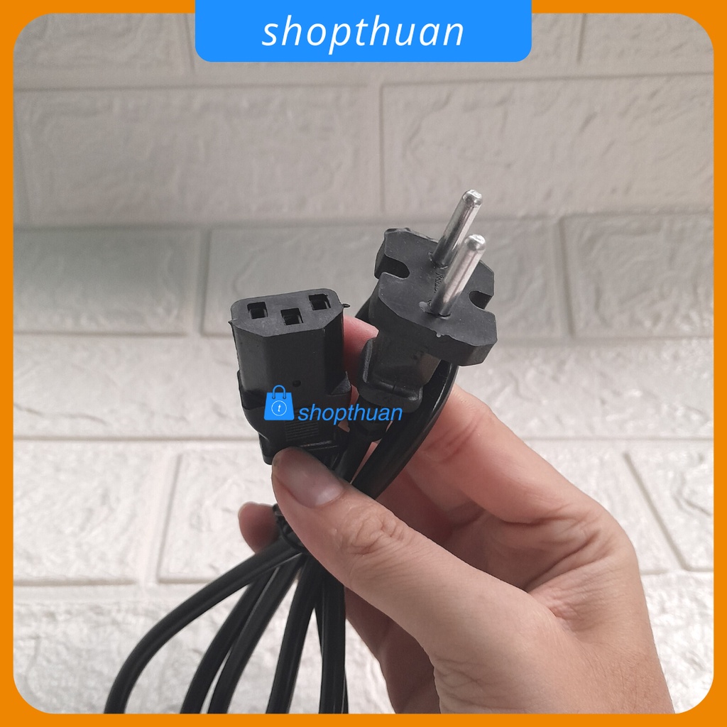 Dây nguồn 2 chân màu đen dùng cho máy tính bàn