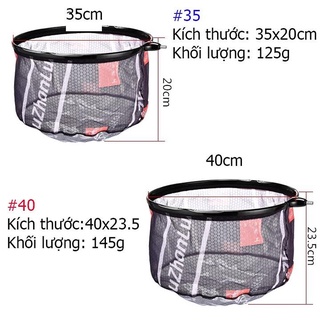  Mặt Vợt Cá Carbon 35cn - 40cm- 45cm vành tròn chuyên dụng câu đơn câu đài 