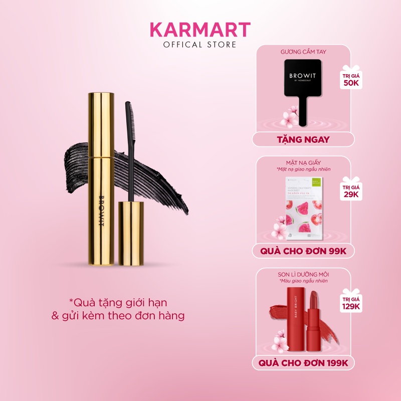 Chuốt kéo dài và cong mi dạng đầu lược Browit My Everyday Mascara 5.5g