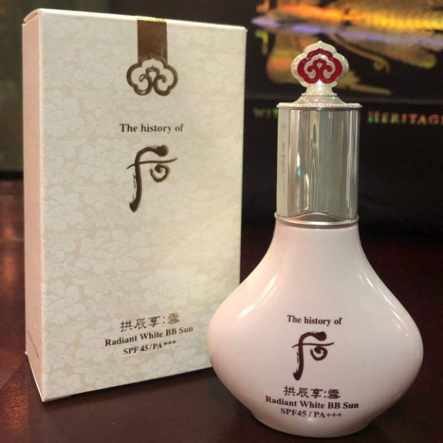 Kem BB dưỡng da, chống nắng Whoo Whitening Sun BB SPF 45/PA+++ (Whoo trắng) ( The history of Whoo) | BigBuy360 - bigbuy360.vn