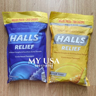 Kẹo ho Mỹ❤️Kẹo ngậm ho Halls đau họng từ Mỹ