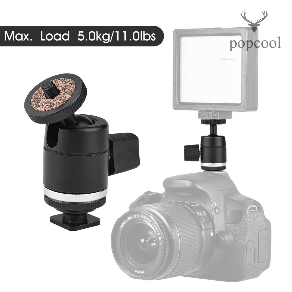 Đầu Bi Xoay 360 Độ Với Ốc Vít 1 / 4 Inch Cho Giá Đỡ Ba Chân Máy Ảnh Túi Đựng Đồ Dùng 11lbs Tiện Dụng | BigBuy360 - bigbuy360.vn