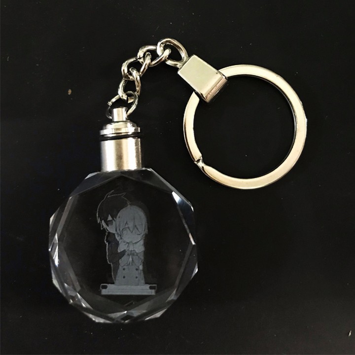 (new) Móc khóa phát sáng Ten Count thủy tinh pha lê anime chibi quà tặng xinh xắn dễ thương