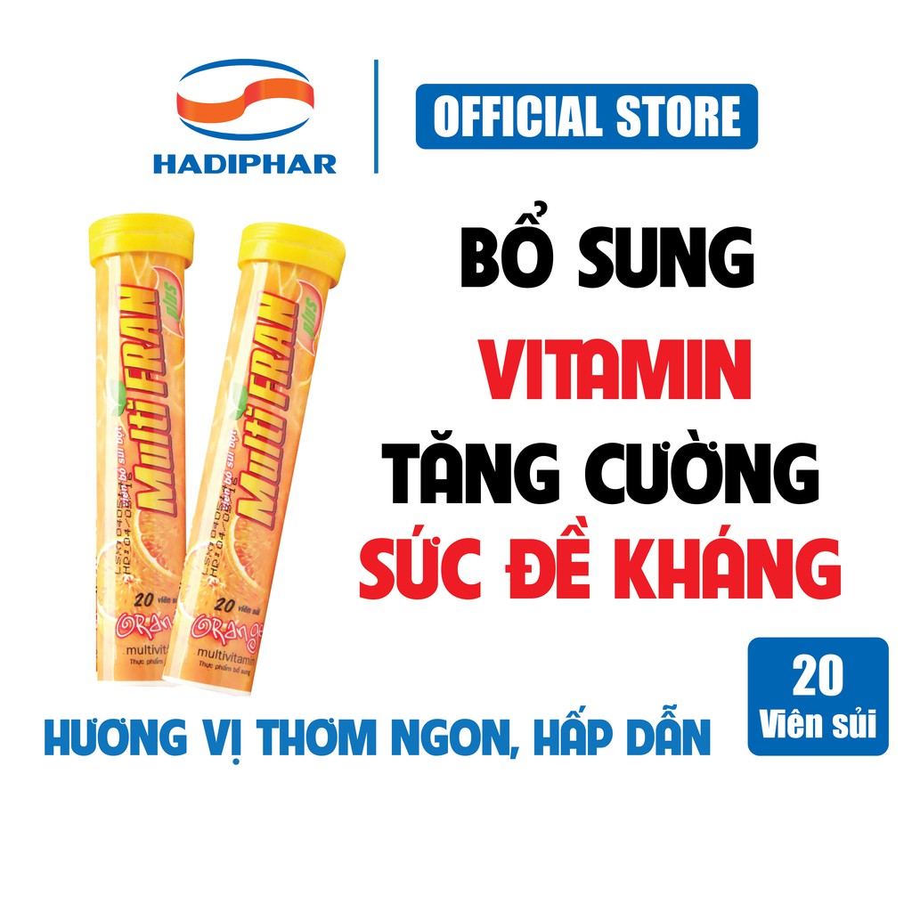Viên sủi bổ sung vitamin C Multifran ❤️FREESHIP❤️ Tăng cường sức đề kháng [ Hàng chính hãng]