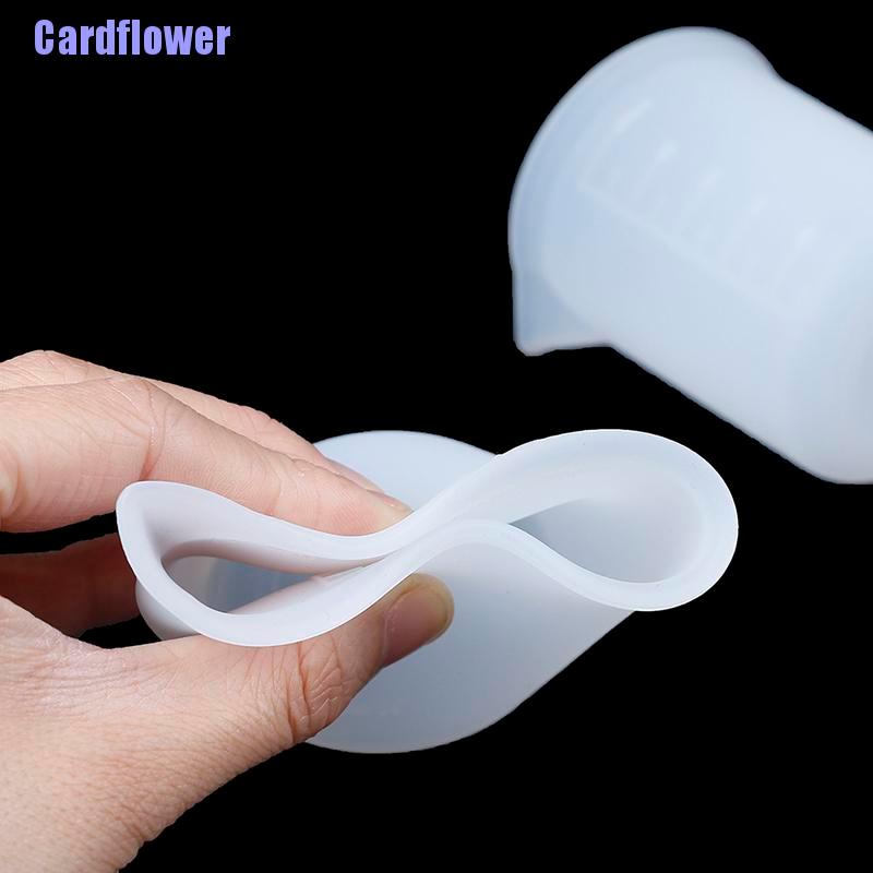 (Hàng Mới Về) Bộ 2 Cốc Đo Lường Bằng Silicone 100ml Chuyên Dụng Cho Làm Trang Sức