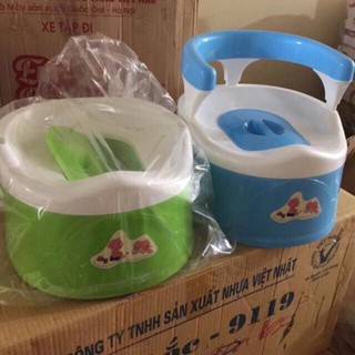 Bô vệ sinh cho bé có ngai tựa lưng Việt Nhật - dụng cụ đi vệ sinh cho bé - nhà cửa và đời sống