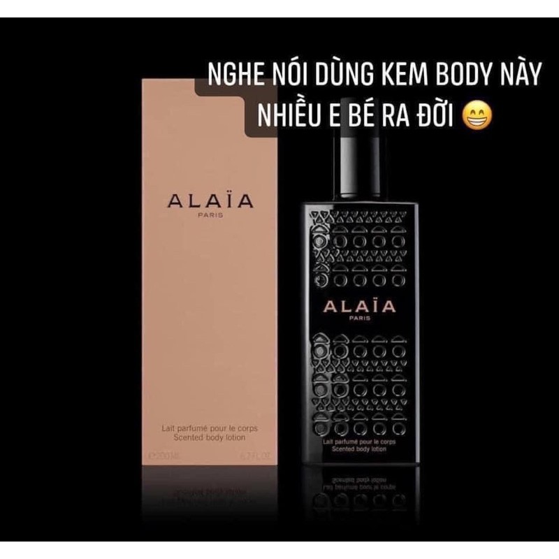 Lotion dưỡng hương nước hoa Alaia 200ml