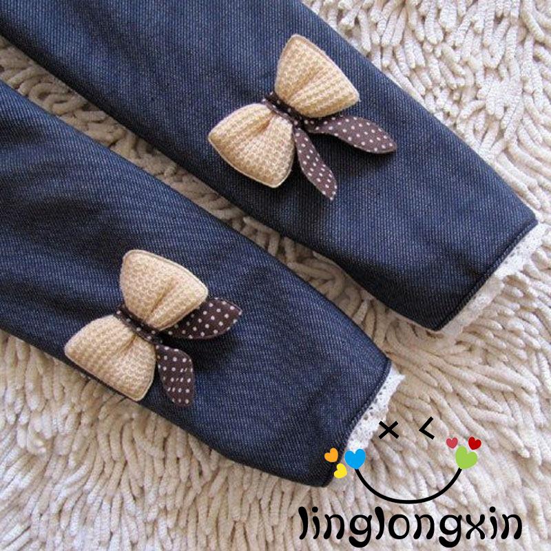 Quần Legging Nhung Mềm Mại Dễ Thương Cho Bé Gái