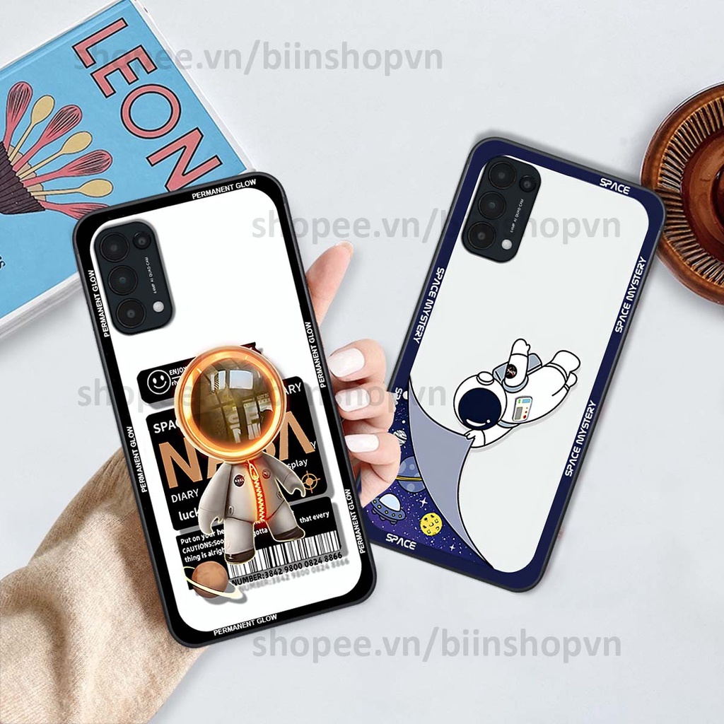 Ốp Oppo Reno5 4G / Reno5 5G / Reno 5 phi hành gia vũ trụ space.x siêu đẹp, thời trang