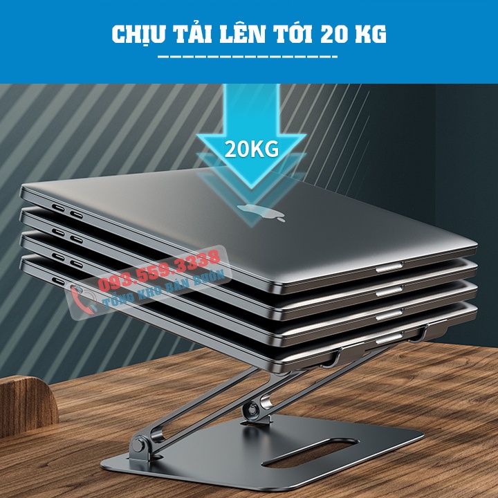 Giá đỡ laptop tablet bằng nhôm P43 / P43S 11 - 17.3 Inch - Đế tản nhiệt nâng Macbook - máy tính bảng - Ipad