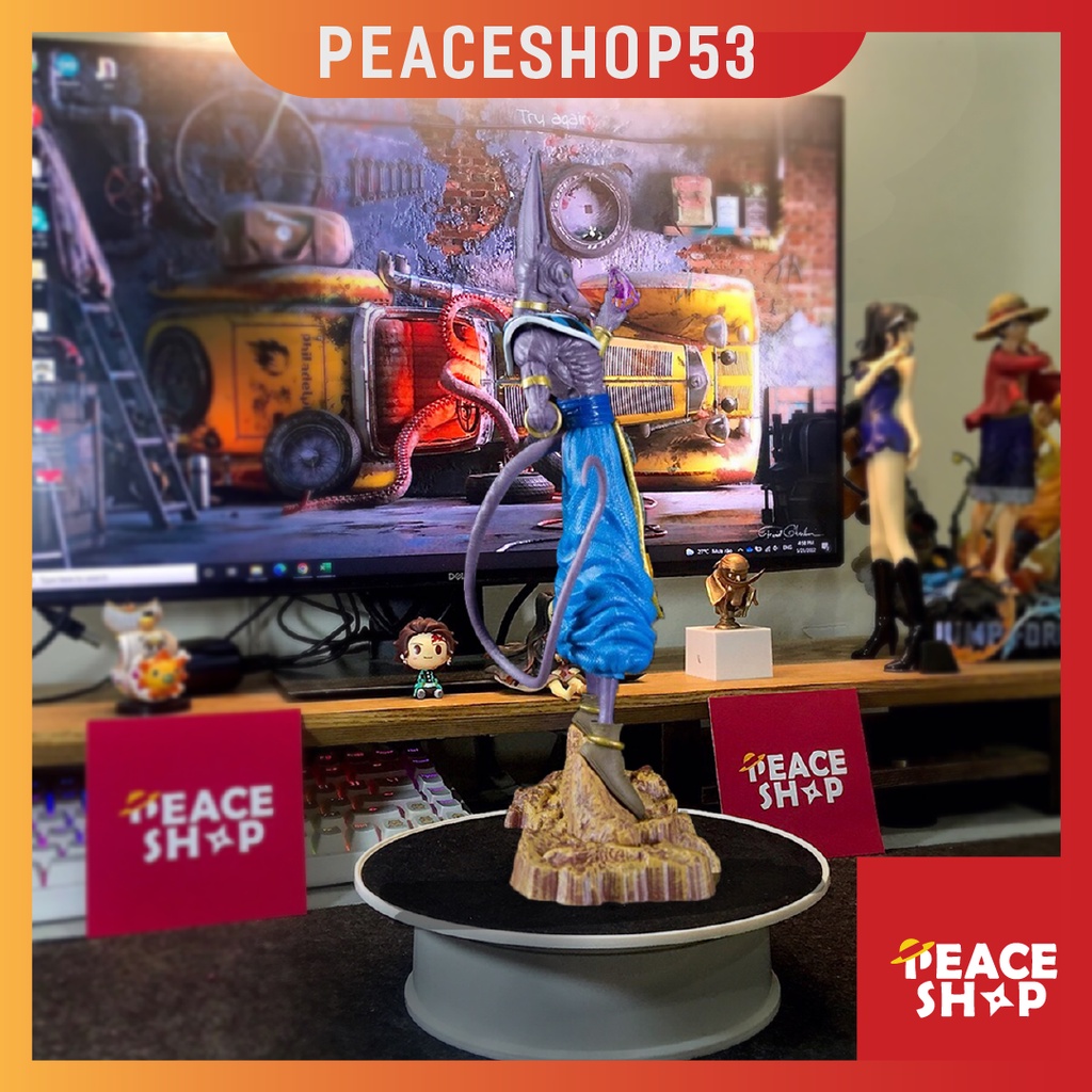 Mô hinh Dragon Ball Z Beerus - Có hộp - Thần hủy diệt - Figure Anime Manga - Decor trang trí nhà cửa - MH93