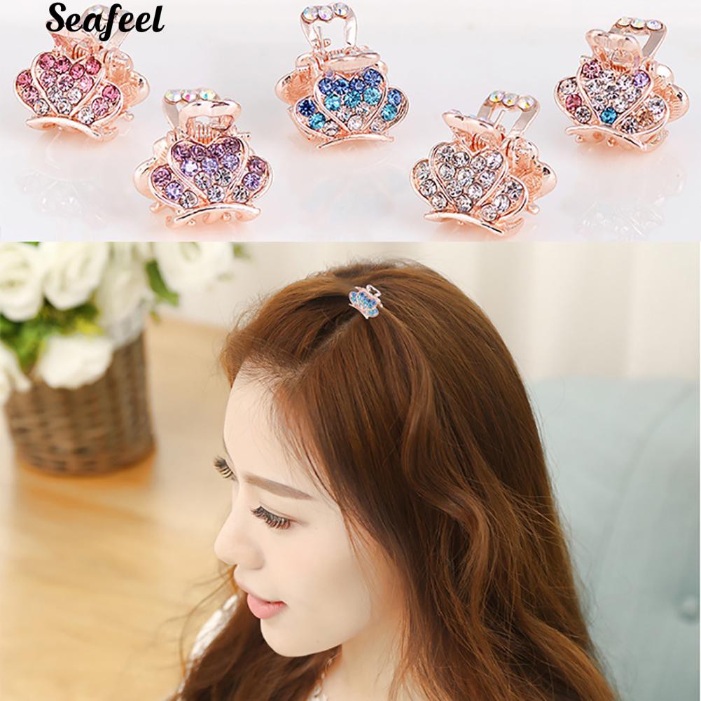 Kẹp tóc móng vuốt đính đá hình bướm