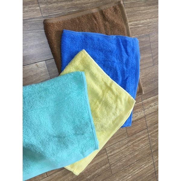 Khăn mặt màu xuất khẩu 28x48 cm, 100% cotton