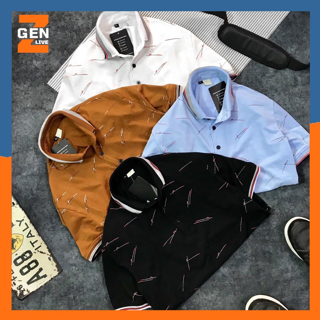 Áo Thun Polo Nam Thời Trang HeyBoy Họa Tiết Sang Trọng Lịch Lãm, Phối Màu Bo Cổ Tạo Điểm Nhấn - LZ FASHION - PS112