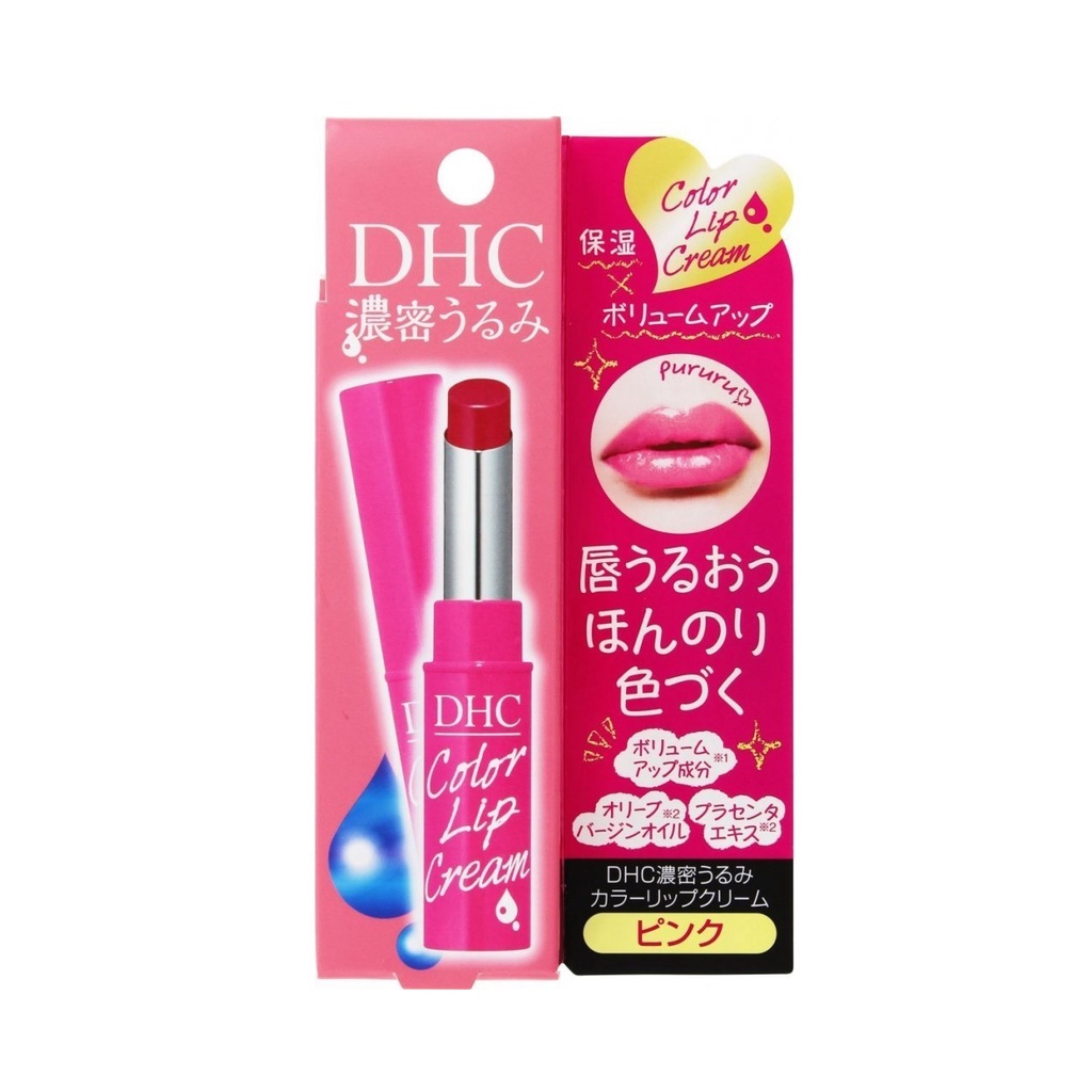 [HCM] Son Dưỡng Môi Có Màu DHC Pure Color Lip Cream Stick 1.5g # Sắc Hồng