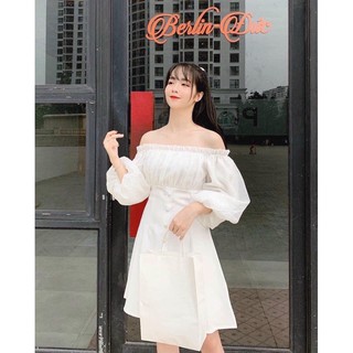 Váy tay bèo khuy dọc