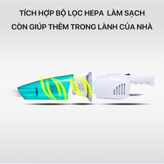 Máy hút bụi cầm tay Deerma DX-118C kèm 3 đầu hút - Bảo hành 12 tháng