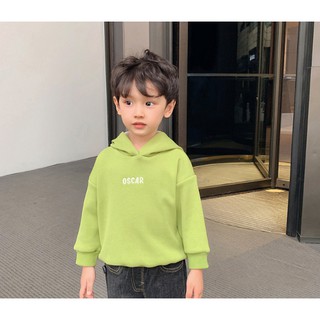 Áo nỉ mũ lót lông in hình cho bé trai bé gái ( 9-29kg) VEMZKIDS