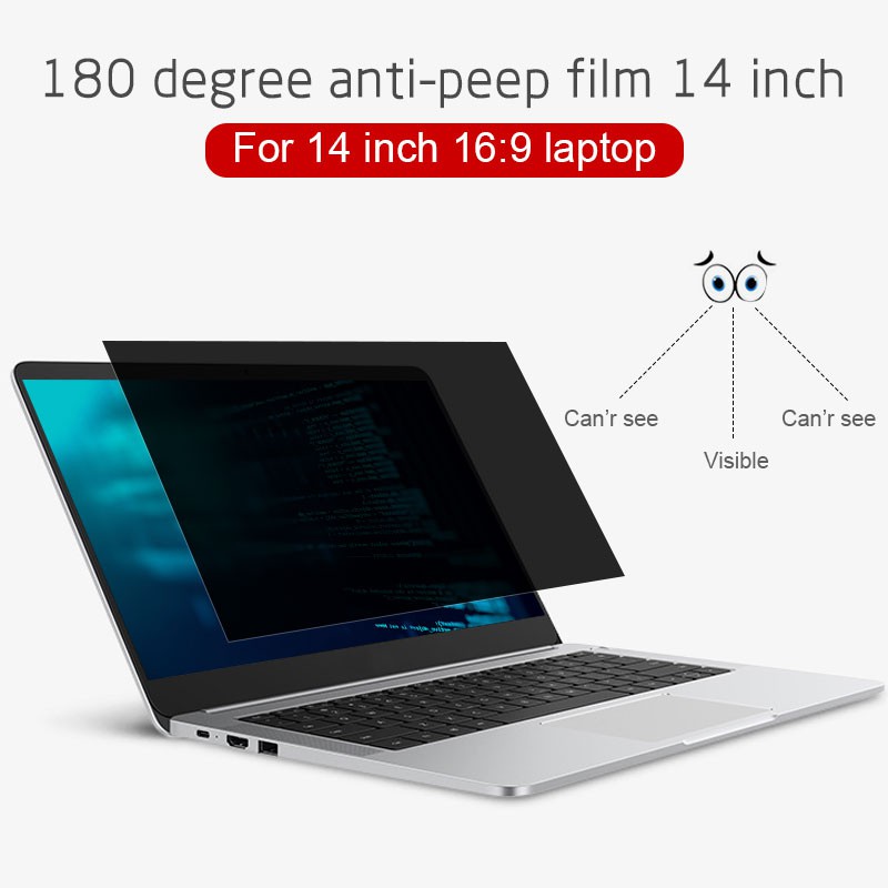 Miếng dán màn hình chống nhìn trộm 13inch 14inch 15.6inch cho laptop 16:9 | BigBuy360 - bigbuy360.vn