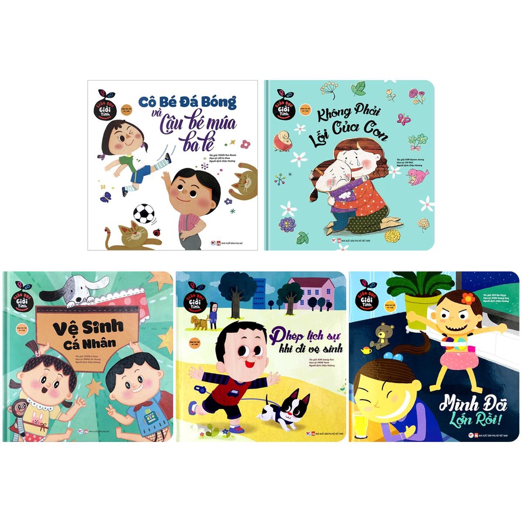 Sách - Giáo Dục Giới Tính: Luôn Cảnh Giác Với Người Lạ, Khác Biệt Giới Tính,...  Dành cho trẻ từ 3 tuổi