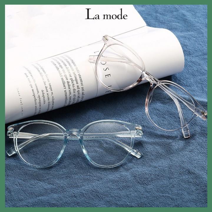 Mắt Kính Giả Cận Gọng Tròn Nhựa Trong Suốt Nam Nữ Thời Trang - La mode | BigBuy360 - bigbuy360.vn