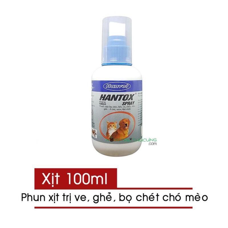 Lọ xịt ve rận chó mèo.