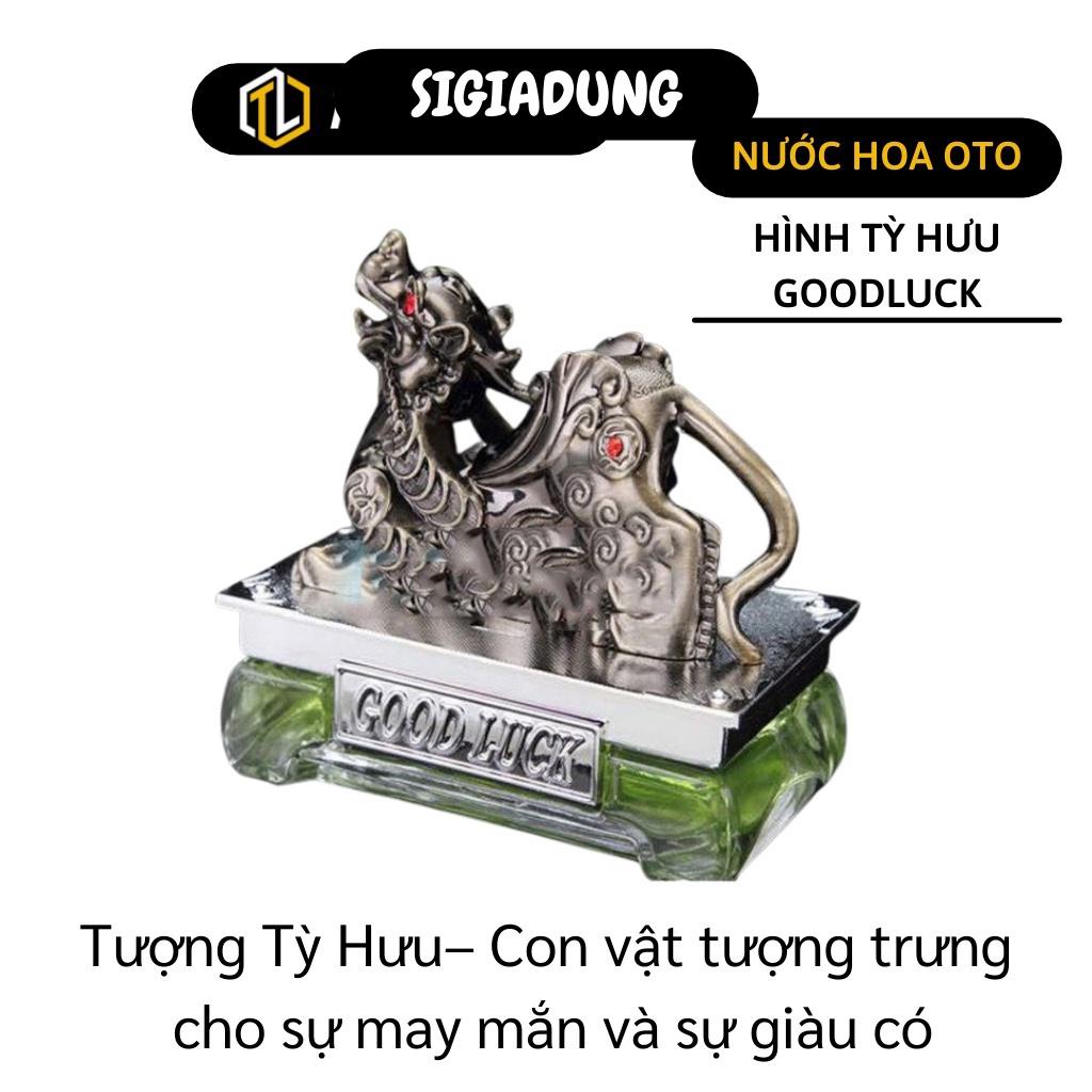 [SGD] Nước Hoa Xe Hơi - Tượng Tỳ Hưu Phong Thủy Trang Trí Đựng Nước Hoa Ô Tô 5638