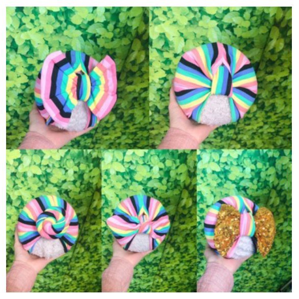 Nón turban cho bé freesize từ 5-12 ký (kèm tóc giả)