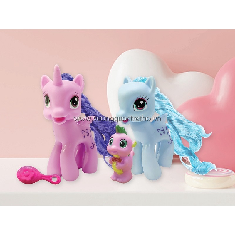 Túi Đồ Chơi Dream House 02 Chú Ngựa Pony Cực Xinh Tặng Kèm Lược Chải (ĐẶC BIỆT TẶNG THÊM 01 CHÚ KHỦNG LONG CON)