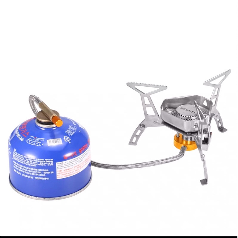 Bếp ga dã ngoại bỏ túi LIXADA chính hãng tích hợp đánh lửa Piezo + chắn gió