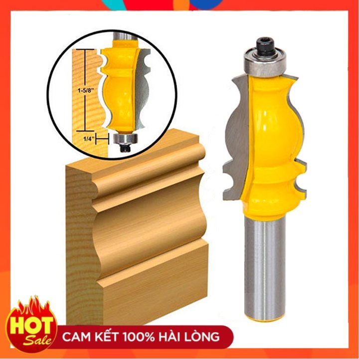💠 Mũi Soi Chỉ Nổi Gỗ - Mũi Phay Gỗ Làm Phào Chỉ Nẹp Đuôi Cá