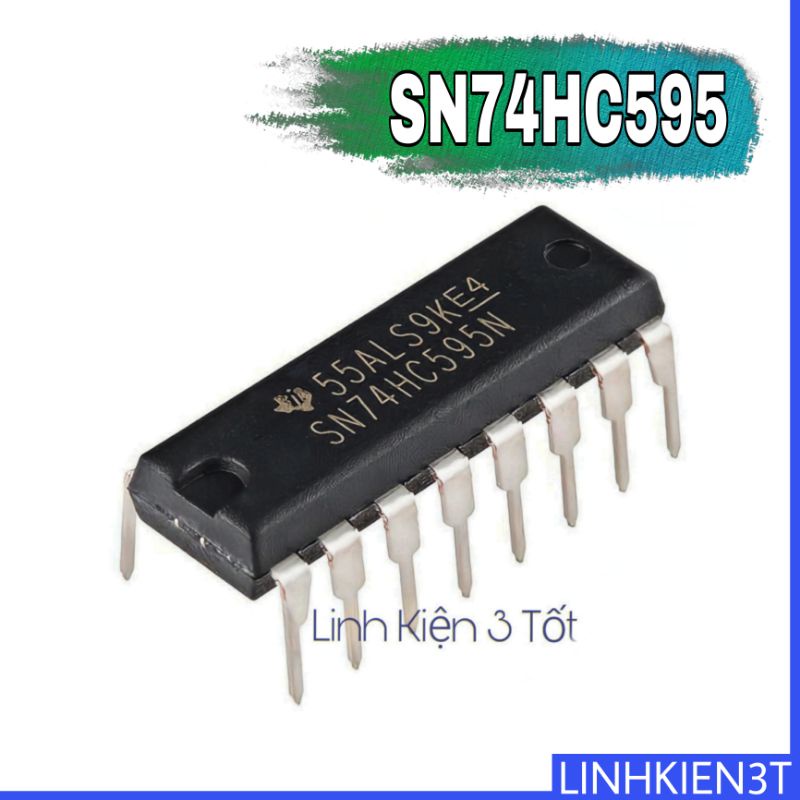 ( Túi 4 con ) IC SN74HC595N 74HC595 DIP-16 chính hãng