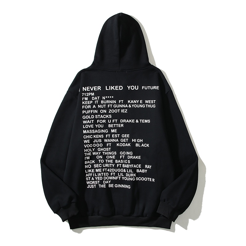 Kanye Áo Hoodie Lông Cừu In Chữ love Đỏ Thoải Mái Phong Cách Đường Phố