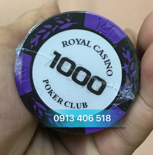 PHỈNH ROYAL CASINO POKER CLUB 500 CHIP HÀNG CAO CẤP NHẬP KHẨU