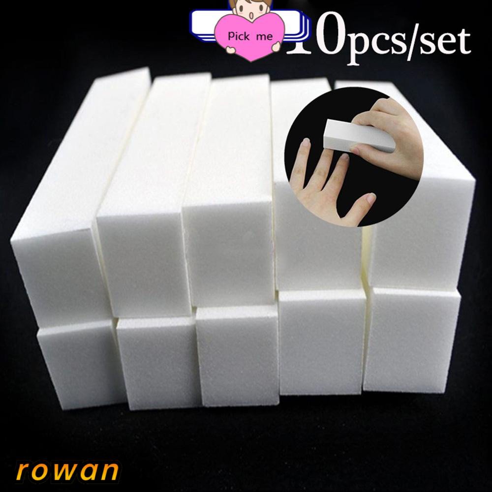 Bộ 10 Khối Mài Giũa Móng Tay Màu Trắng Mới
